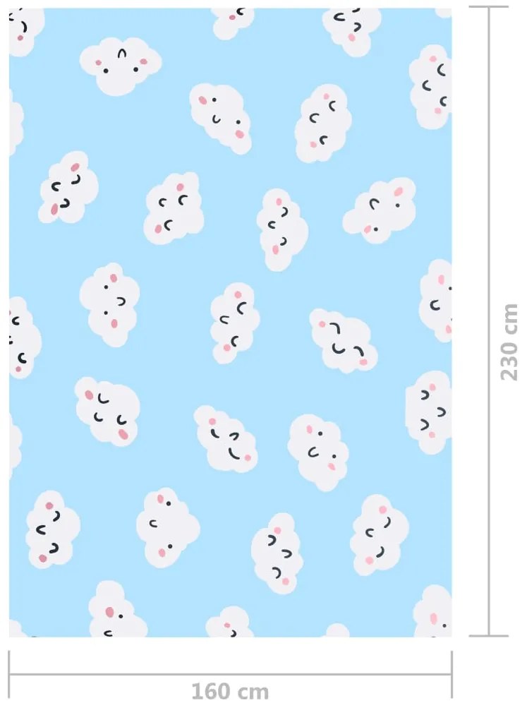 vidaXL Χαλί με Τύπωμα Πολύχρωμο 160 x 230 εκ. από Ύφασμα