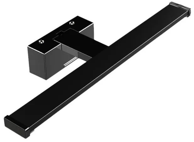 Απλίκα Φωτιστικό Τοίχου Μπάνιου LED 12W IP44 4000K 60x13,8 Lumen-3-6001211-Μαύρο 3-6001211