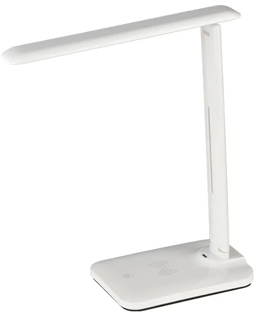 Πορτατίφ Αφής Με Dimmer &amp; USB LED Aca Futur2 SF27LEDWH Silver/White