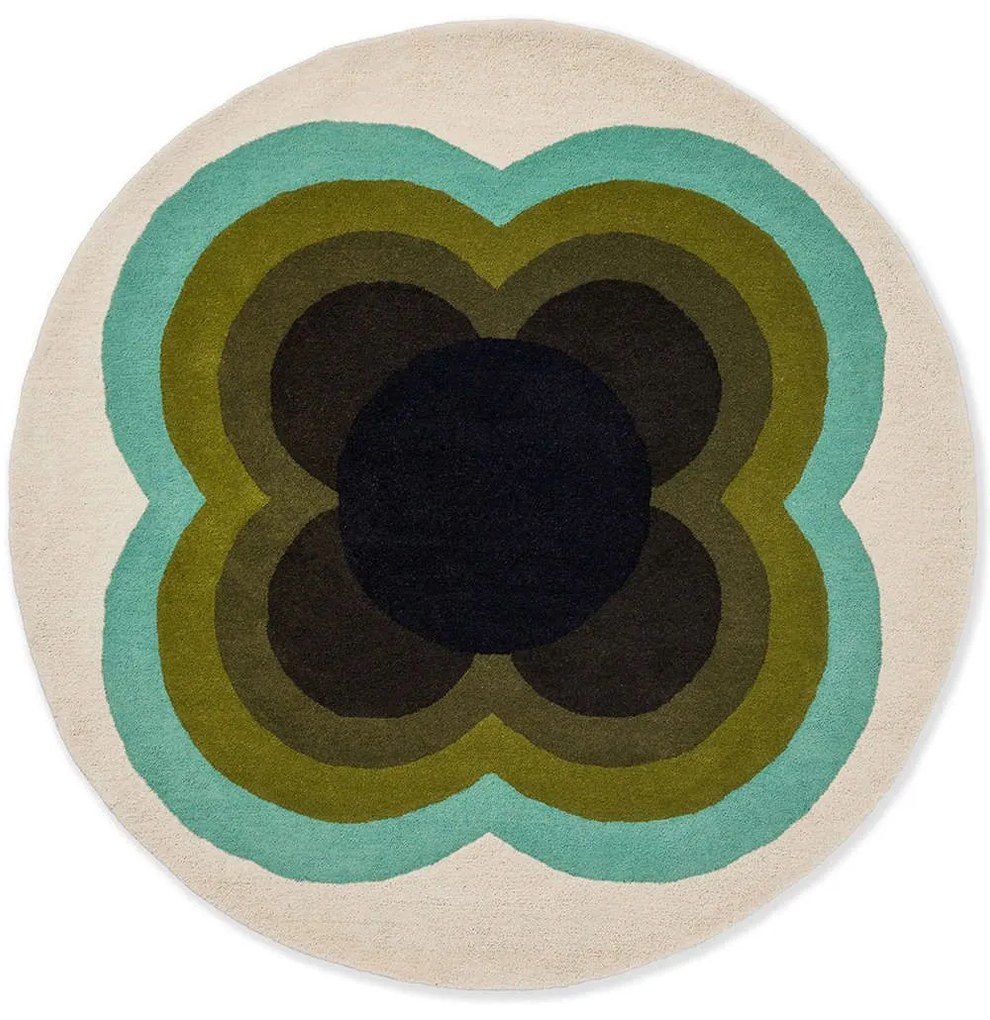 Χαλί Sunflower 060007 Olive Round Orla Kiely 150X150cm Round