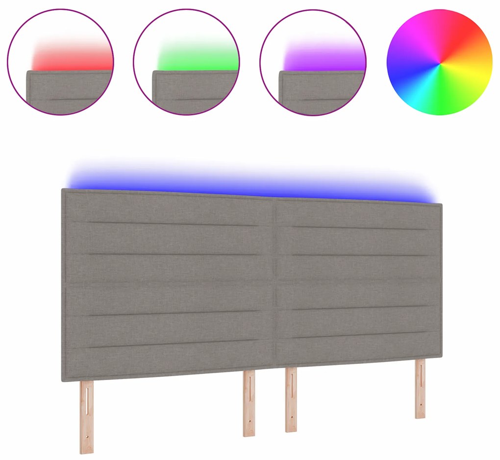 vidaXL LED Κεφαλάκι Σχεδίου Γραμμών Ταπέτο 200 εκ Ύφασμα