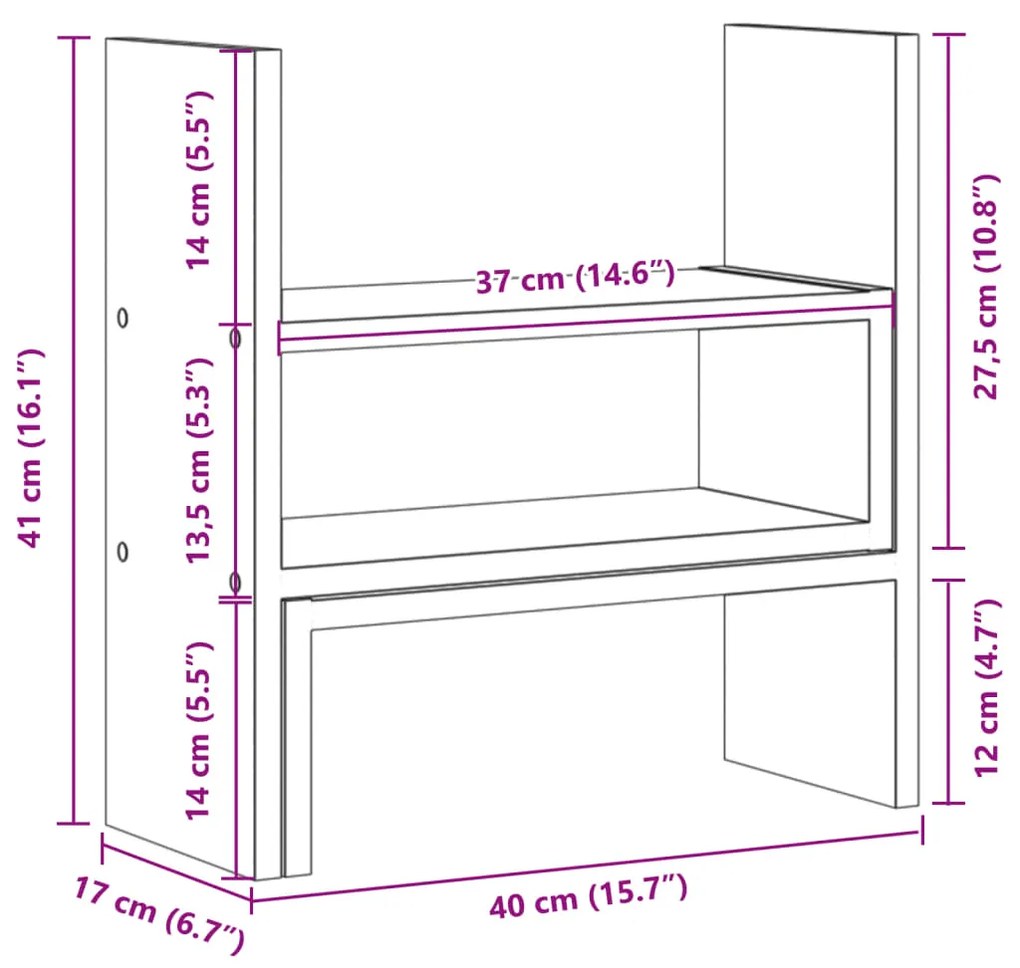 ΈΠΙΠΛΟ ΟΡΓΑΝΩΣΗΣ ΓΡΑΦΕΙΟΥ ΡΥΘΜΙΖ. ΔΡΥΣ 40X17X41 ΕΚ. ΕΠΕΞ. ΞΥΛΟ 854762