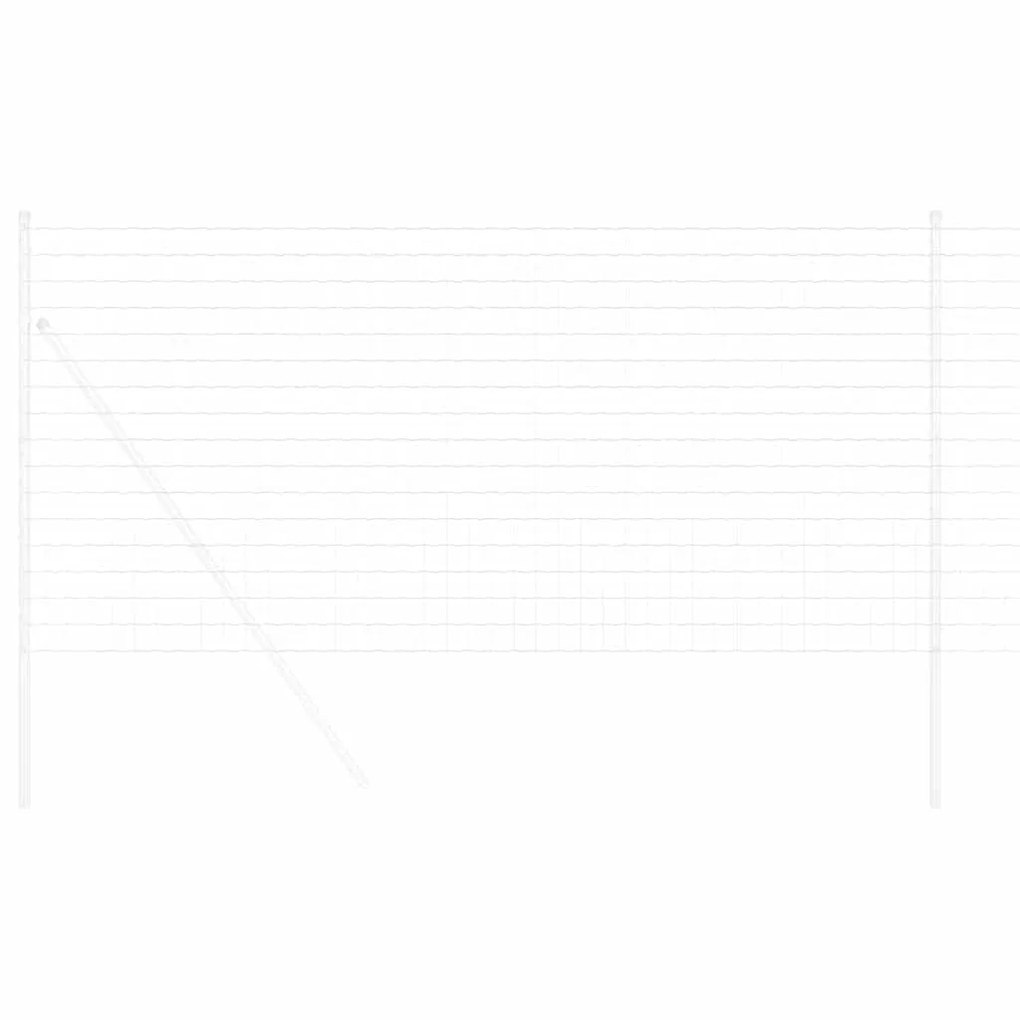 vidaXL Φράχτης Εuro Ασημί 1.2 x 25 m Χάλυβας με θερμή επιμετάλλωση