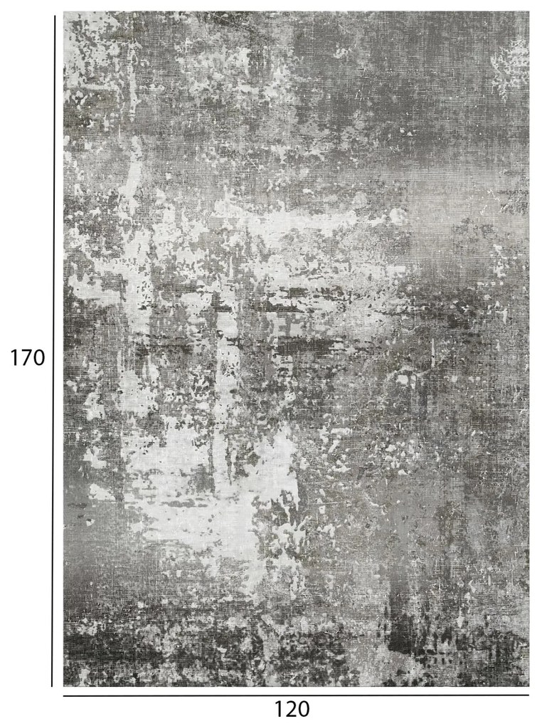 Χαλί σαλονιού C7677.06 Josiane με Κρόσια Γκρί 120x170 εκ. 120x170x1 εκ.