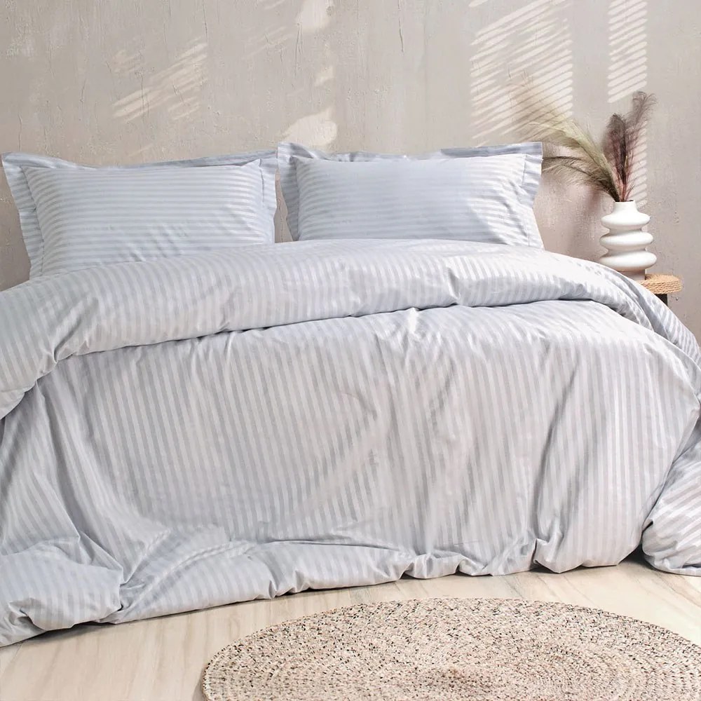 Πάπλωμα Nexus (Σετ 3τμχ) Grey Ρυθμός Υπέρδιπλo 230x260cm Βαμβάκι-Πολυέστερ
