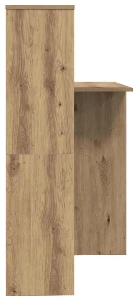 vidaXL Γραφείο artisan δρυς 131.5 x 50 x 106.5 εκ. Επεξεργασμένο ξύλο