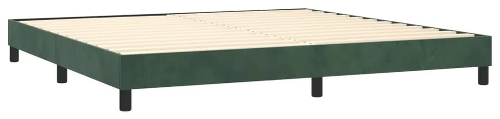 ΚΡΕΒΑΤΙ BOXSPRING ΜΕ ΣΤΡΩΜΑ ΣΚΟΥΡΟ ΠΡΑΣΙΝΟ 200X200ΕΚ. ΒΕΛΟΥΔΙΝΟ 3130922