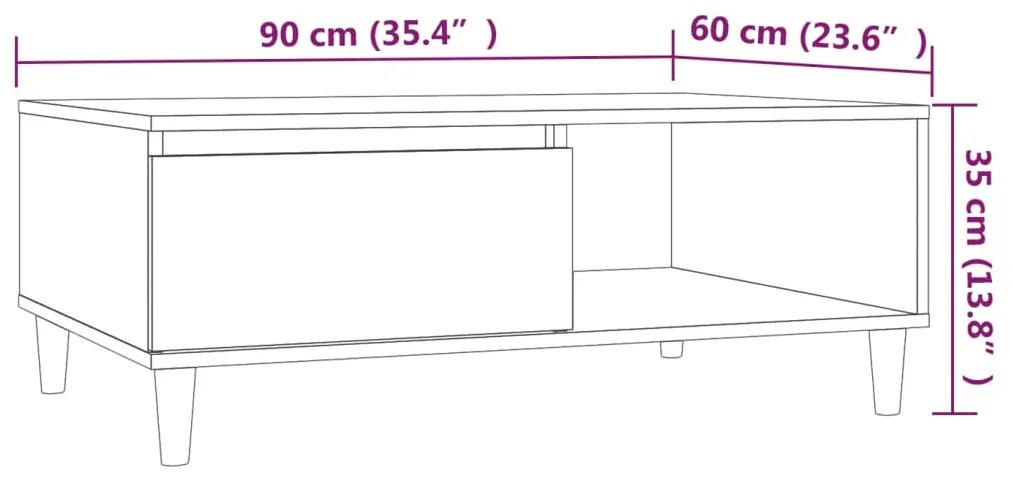 ΤΡΑΠΕΖΑΚΙ ΣΑΛΟΝΙΟΥ ΓΚΡΙ SONOMA 90 X 60 X 35 ΕΚ. ΑΠΟ ΜΟΡΙΟΣΑΝΙΔΑ 813171