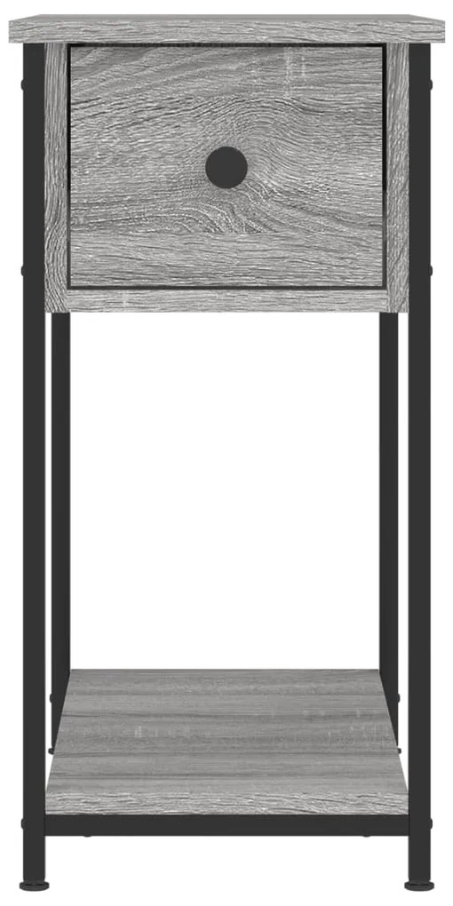 vidaXL Κομοδίνα 2 τεμ. Γκρι Sonoma 30 x 60 x 60 εκ. από Επεξεργ. Ξύλο