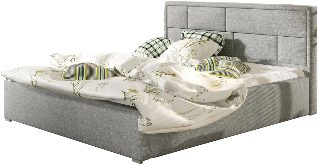Επενδυμένο κρεβάτι Maestra-180 x 200-Βυσσινί