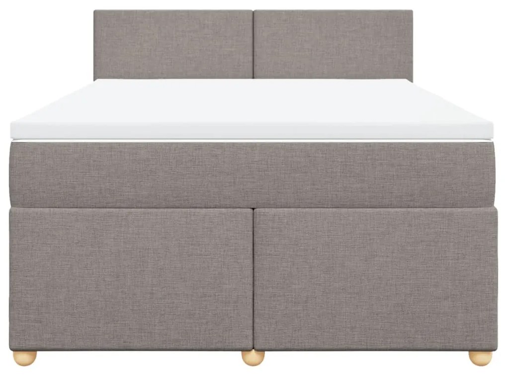 ΚΡΕΒΑΤΙ BOXSPRING ΜΕ ΣΤΡΩΜΑ TAUPE 140X190 ΕΚ. ΥΦΑΣΜΑΤΙΝΟ 3288972