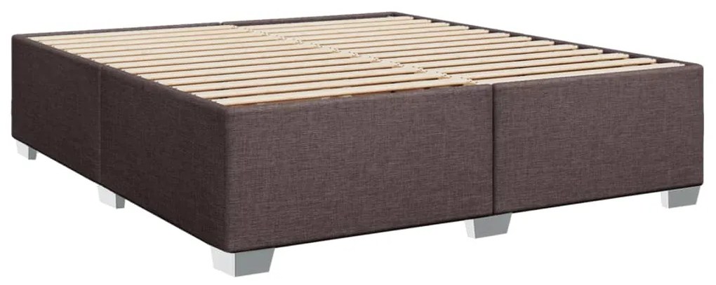 ΚΡΕΒΑΤΙ BOXSPRING ΜΕ ΣΤΡΩΜΑ ΣΚΟΥΡΟ ΚΑΦΕ 200X200 ΕΚ. ΥΦΑΣΜΑΤΙΝΟ 3290591