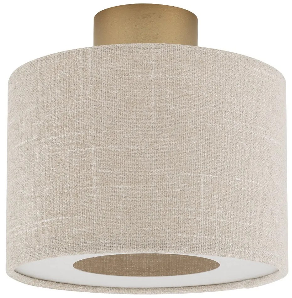 Φωτιστικό Οροφής - Πλαφονιέρα Santana S 11650 23x22.1cm 15W 1xE27 Cream-Gold Nowodvorski
