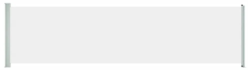 vidaXL Σκίαστρο Πλαϊνό Συρόμενο Βεράντας Κρεμ 600 x 160 εκ.