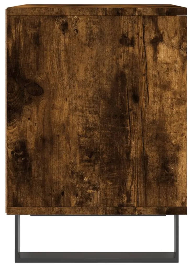 vidaXL Κομοδίνα 2 τεμ. Καπνιστή Δρυς 40 x 35 x 50 εκ. Επεξεργ. Ξύλο