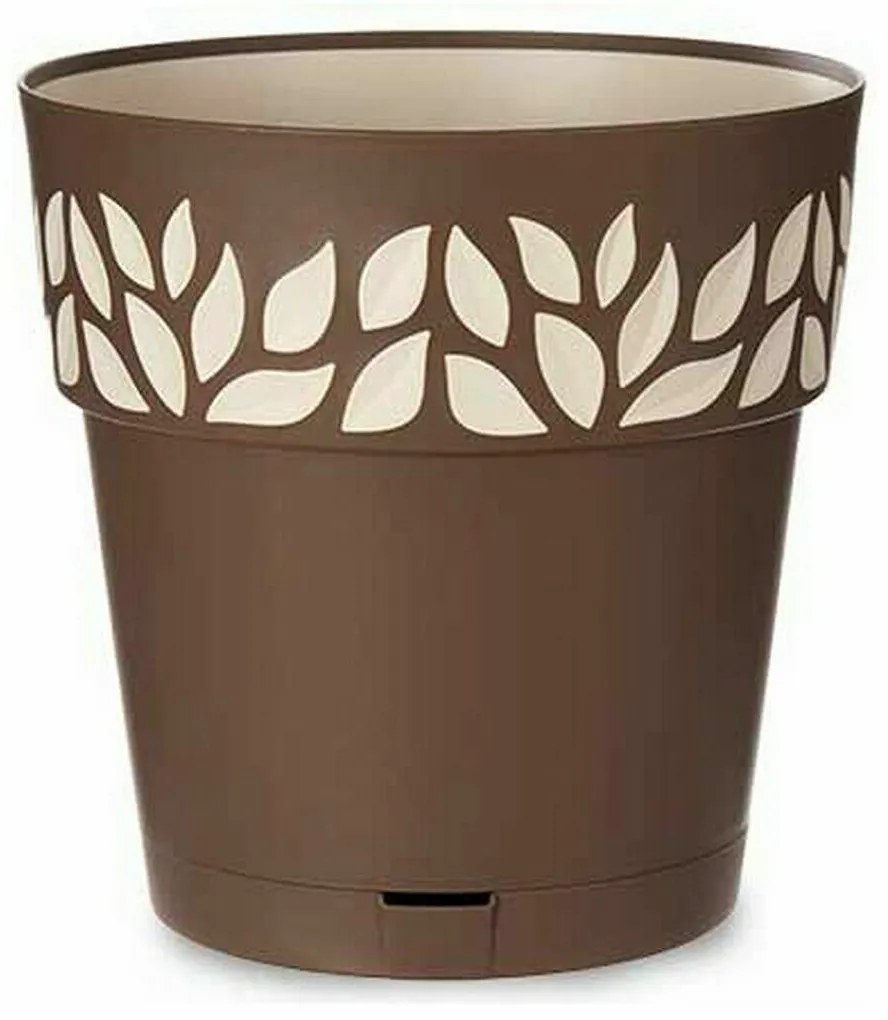 Αυτοποτιστικη Γλάστρα Stefanplast Cloe Καφέ Πλαστική ύλη 29 x 29 x 29 cm (x6)