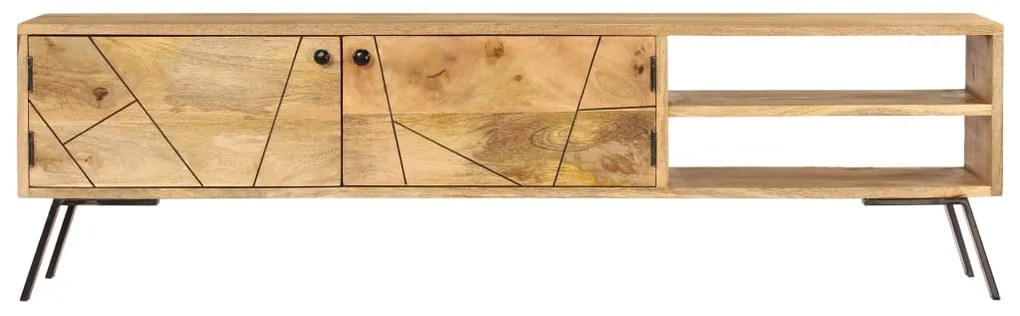 vidaXL Έπιπλο Τηλεόρασης 140 x 30 x 40 εκ. από Μασίφ Ξύλο Μάνγκο
