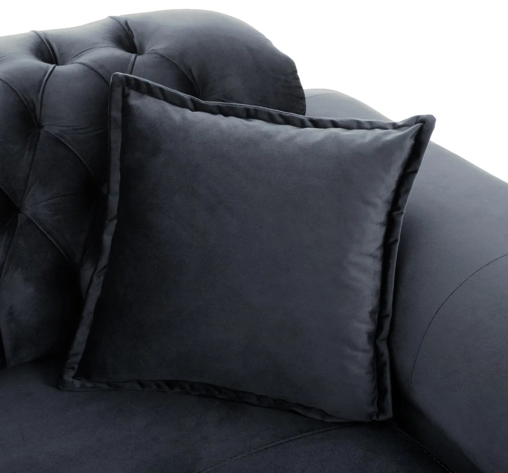 Καναπές - Κρεβάτι Bennington 2θέσιος Μαύρο 180x95x80 εκ. 180x95x80 εκ.