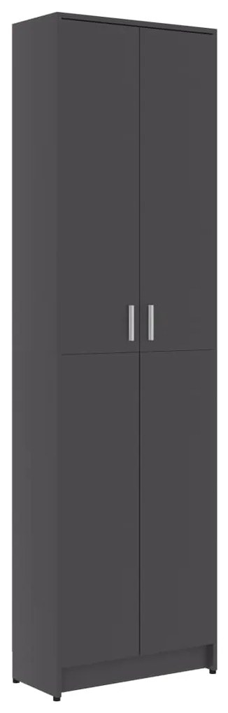 vidaXL Ντουλάπα Διαδρόμου Γκρι 55 x 25 x 189 εκ. από Μοριοσανίδα