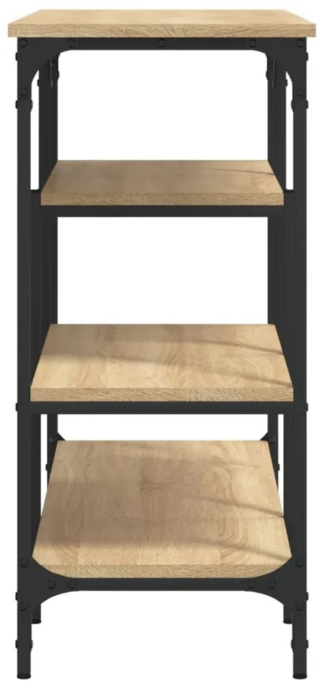 vidaXL Τραπέζι Κονσόλα με Ράφια Sonoma Δρυς 100 x 35 x 75 εκ.