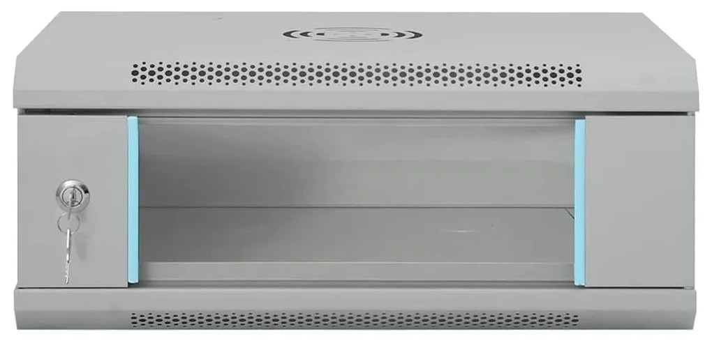 vidaXL Ντουλάπα δικτύου με αποθήκευση Γκρι 53 x 35 x 21 εκ Ατσάλι