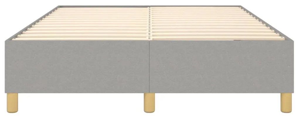 vidaXL Σκελετός Κρεβατιού με Ελατήρια Αν. Γκρι 140x190 εκ. Υφασμάτινο