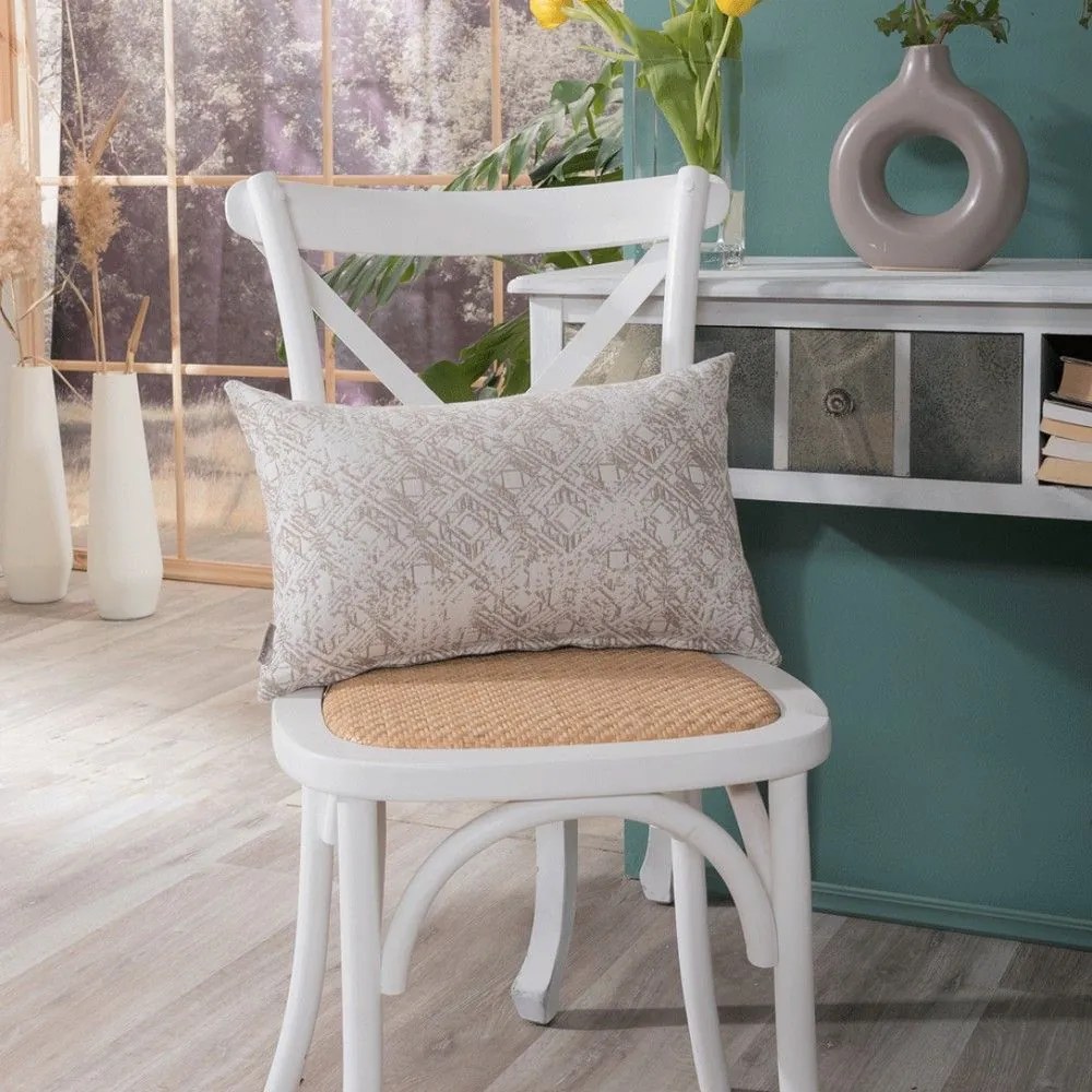 Μαξιλαροθήκη Διακοσμητική Felicia 02 Beige Teoran 30X50 Cotton-Polyester