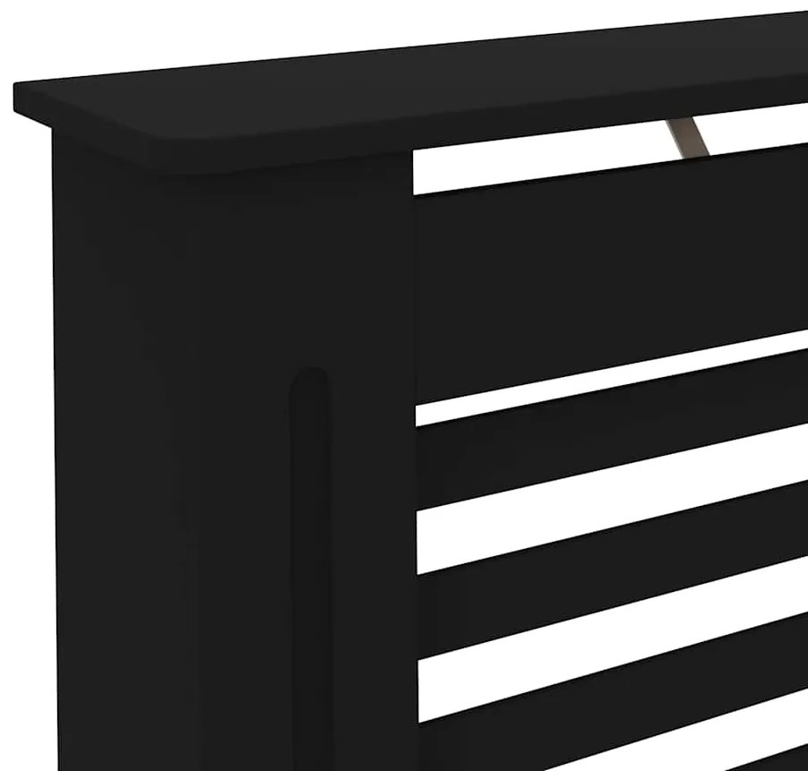 vidaXL Κάλυμμα Καλοριφέρ Μαύρο 172 x 19 x 81,5 εκ. από MDF