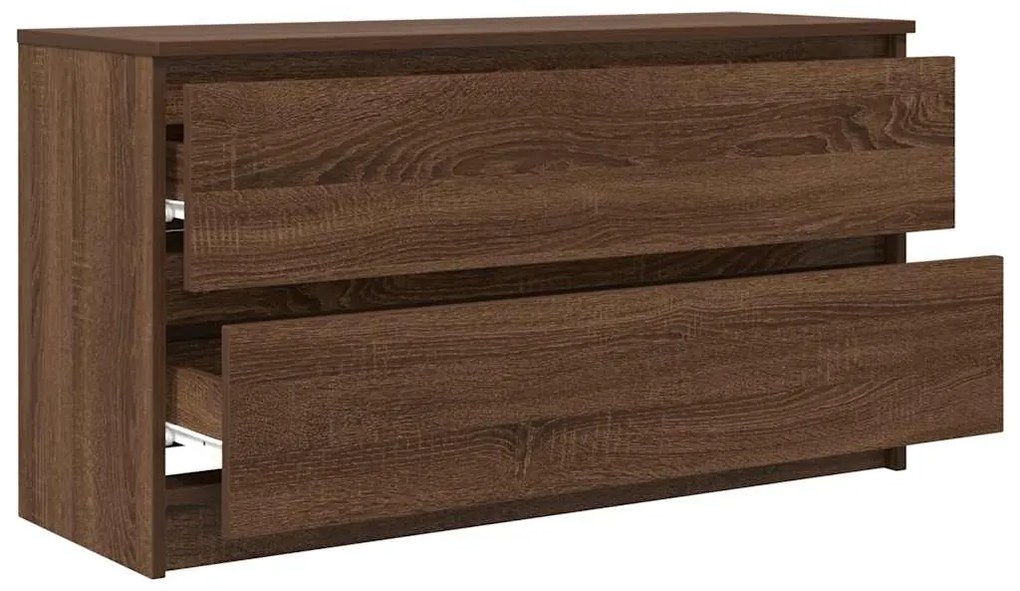 vidaXL Έπιπλο Τηλεόρασης Καφέ Δρυς 100x35x54 εκ. Επεξ. Ξύλο