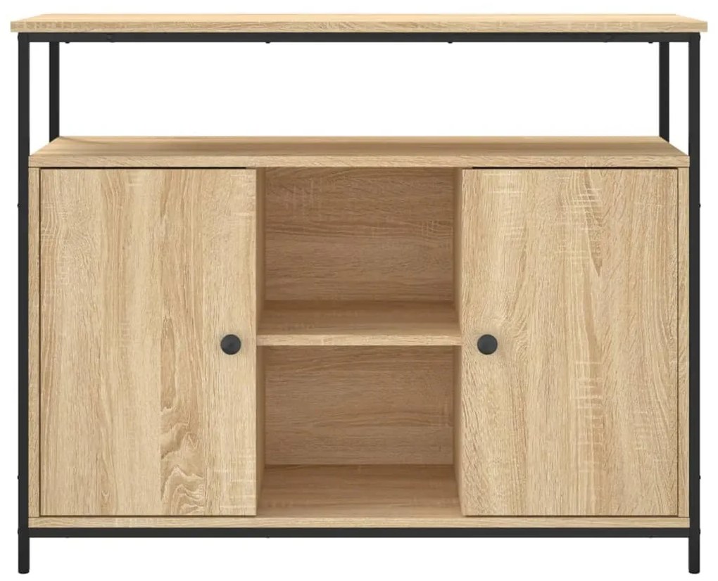 vidaXL Μπουφές Sonoma Δρυς 100x35x80 εκ. από Τεχνητό Ξύλο