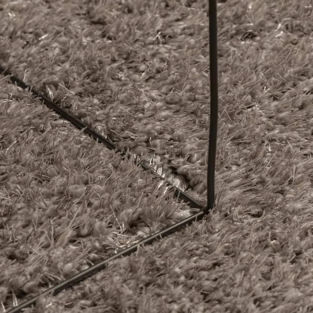 Χαλί ISTAN με Ψηλό Πέλος Γυαλιστερή Εμφάνιση Γκρι 120x170εκ. - Γκρι