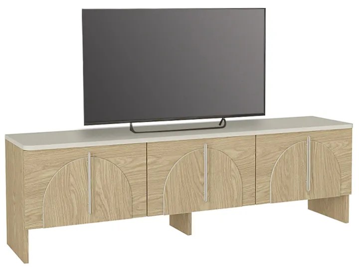 Έπιπλο τηλεόρασης Rebel Megapap χρώμα rota oak - sandstone 150x35x45εκ. - GP042-0289,1