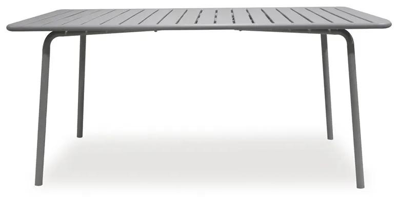 BRIO Slat Τραπέζι-Pro Κήπου - Βεράντας, Μέταλλο Βαφή Cool Grey 4C  160x90x73cm [-Γκρι Ανοιχτό-] [-Μέταλλο-] Ε546,1