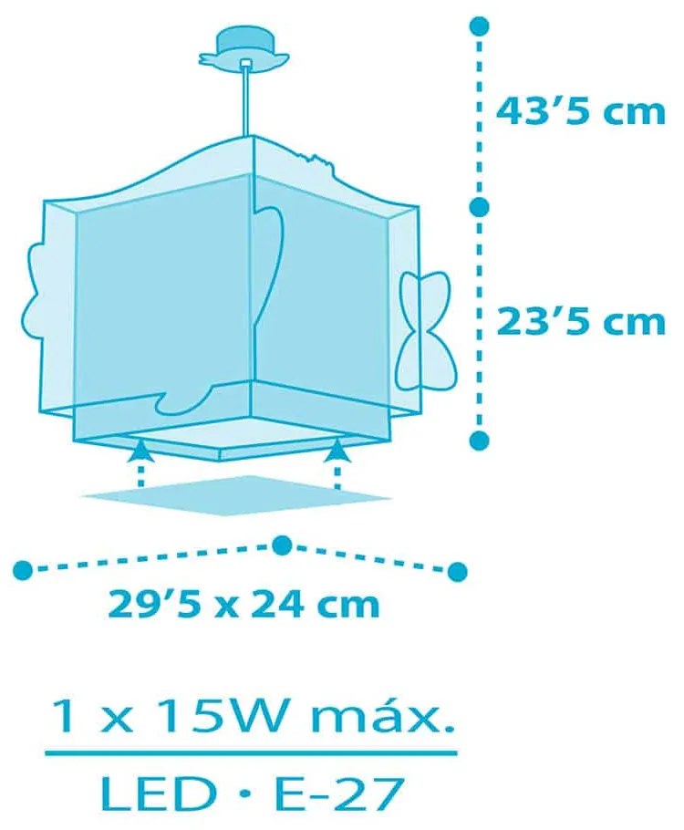 Little Shark παιδικό φωτιστικό οροφής (63472) - 1.5W - 20W - 63472