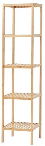 VEVOR Corner Standing Bookshelf 5-Tier Bamboo Ladder Narrow Shelf Plant Stand