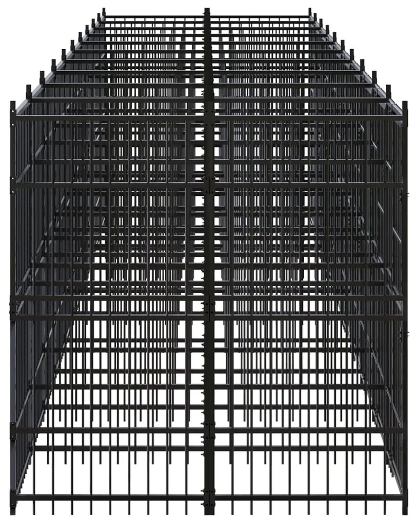 vidaXL Κλουβί Σκύλου Εξωτερικού Χώρου 18,43 μ² από Ατσάλι