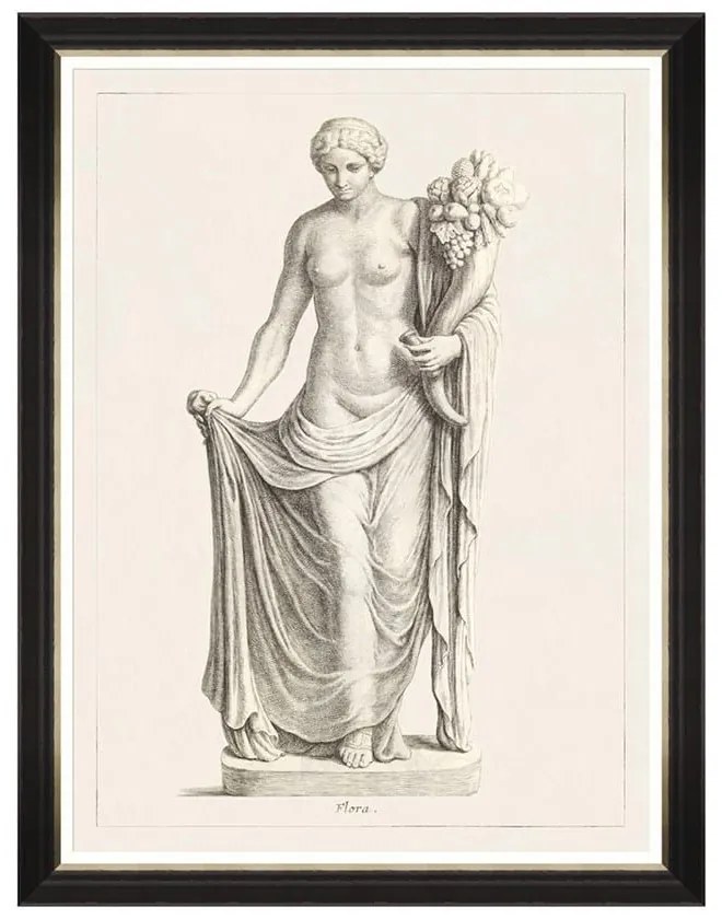 Κάδρο Greek Godess And Gods - Flora FA13115 60X80 MindTheGap Κάθετοι Wood