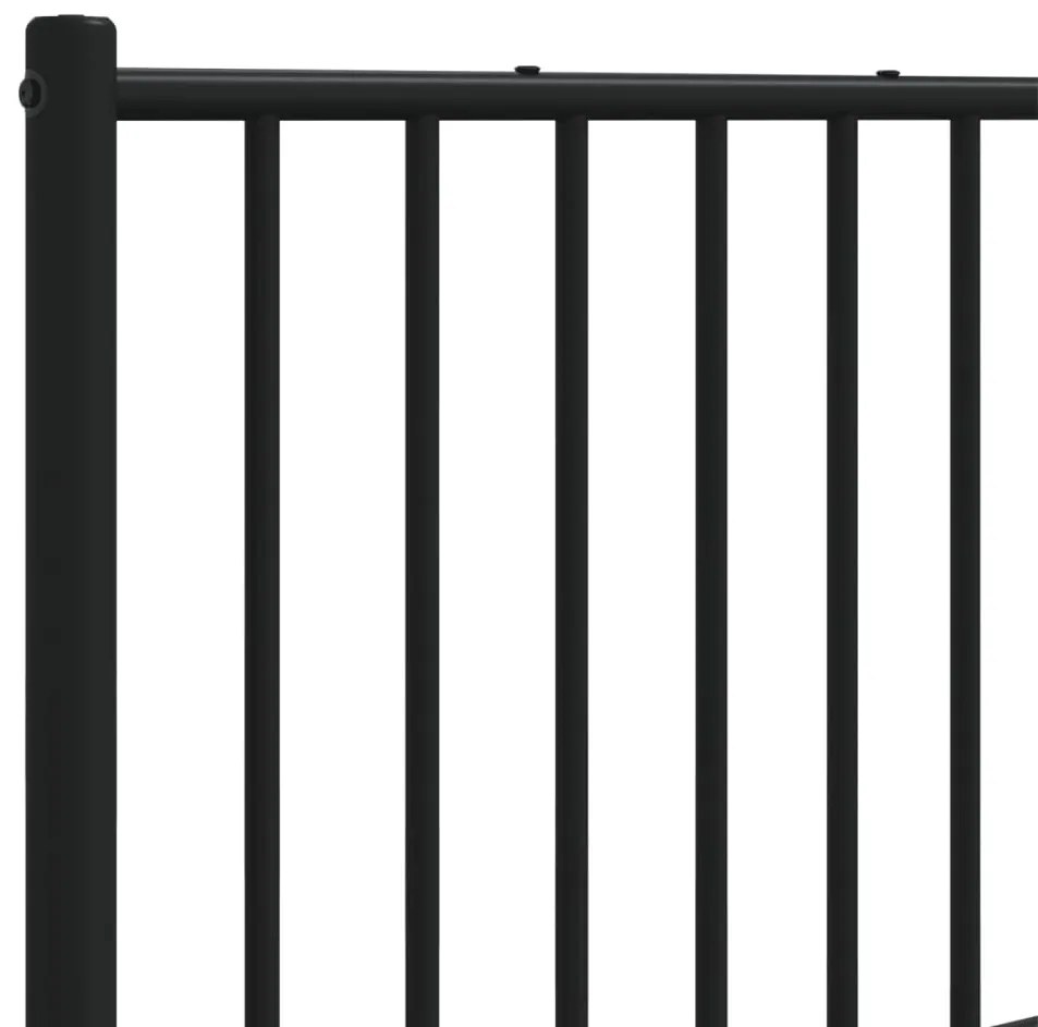 vidaXL Κεφαλάρι Μαύρο 160 εκ. Μεταλλικό