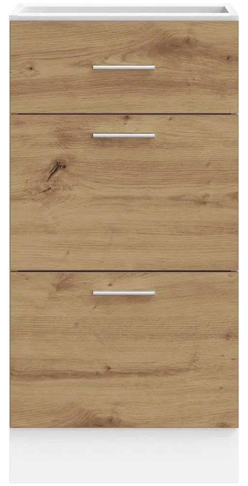 vidaXL Κάτω ντουλάπι Lyon Artisan Oak 40x46x81,5 cm