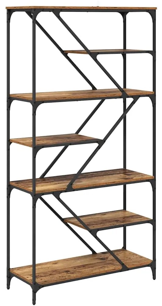 vidaXL Ράφι Βιβλίων Παλιό Ξύλο 91 x 36 x 176 εκ Επεξεργασμένο ξύλο