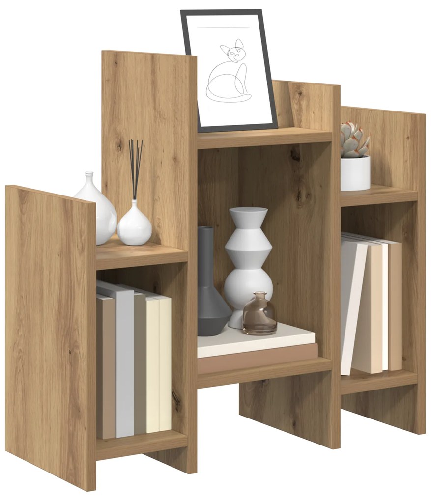 vidaXL Βοηθητικό ντουλάπι με ράφι artisan δρυς 60 x 26 x 60 εκ.