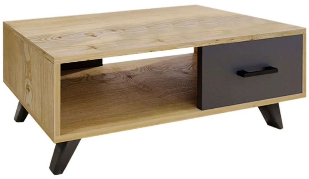 Τραπέζι Σαλονιού Gilbert 0226153 90x45x35cm Oak-Anthracite