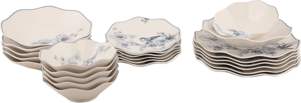 Dinner Set (24 Pieces) GBSNES24Y4E1891 Multicolor