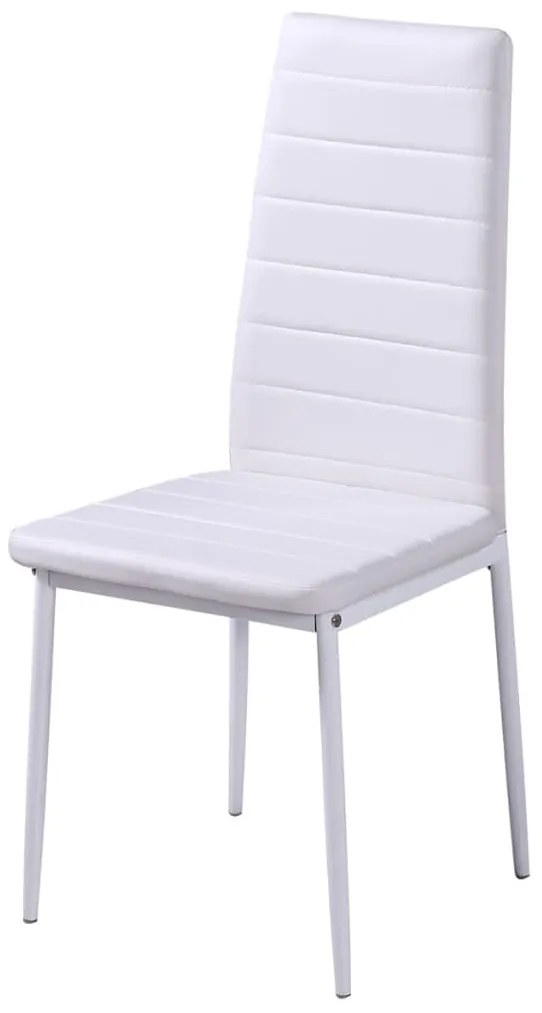 vidaXL Σετ Τραπεζαρίας Επτά Τεμαχίων Μαύρο/Άσπρο