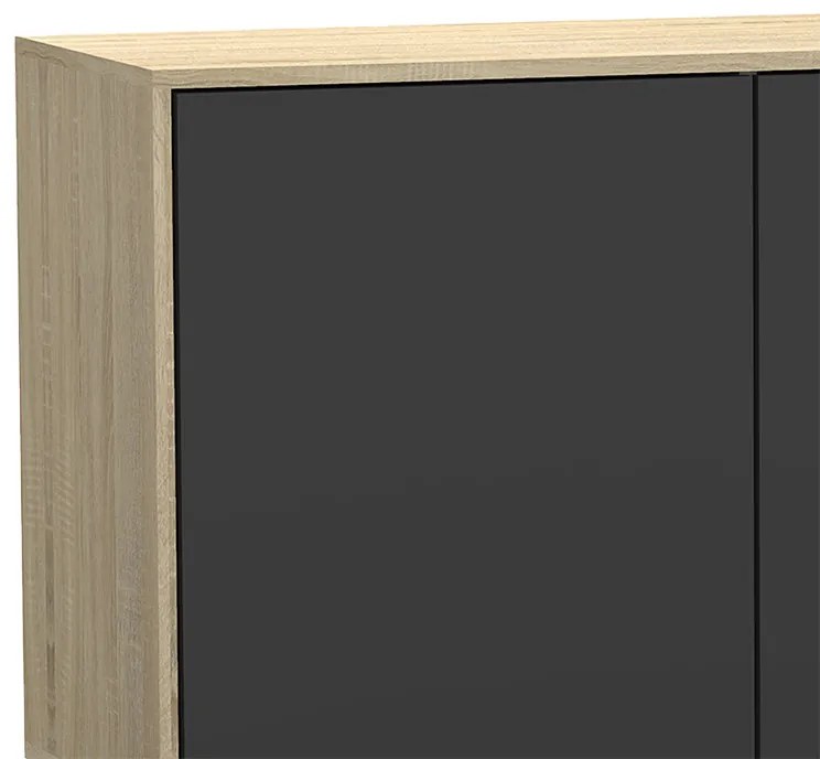 Μπουφές Billie pakoworld sonoma-γκρι 149x40x77εκ