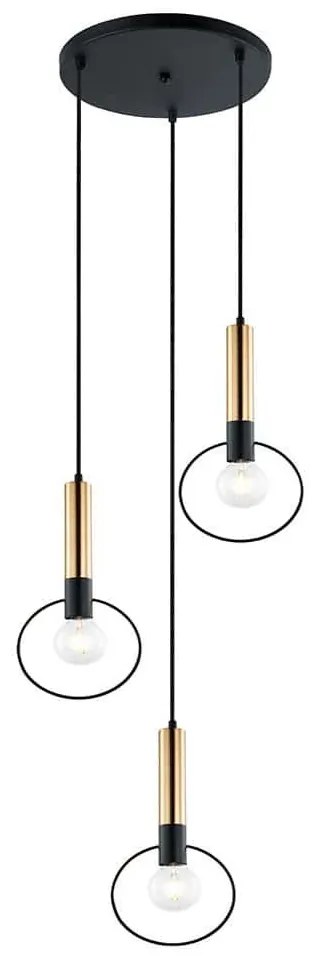 Φωτιστικό Οροφής Star 4230400 Black-Gold Viokef Metal