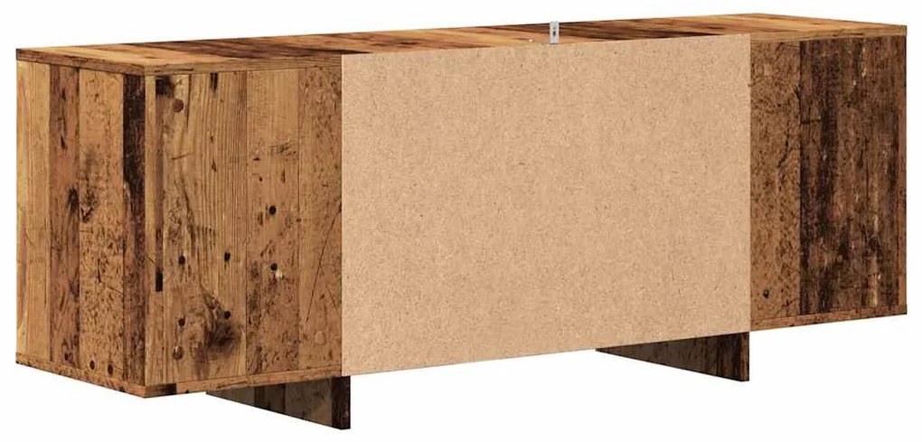 vidaXL Έπιπλο Τηλεόρασης Παλιό Ξύλο 130x35x50 εκ. από Μοριοσανίδα