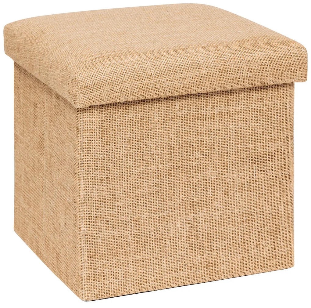 Σκαμπό Με Αποθηκευτικό Χώρο (31x31x31) F-V Folding Pouffe 205537