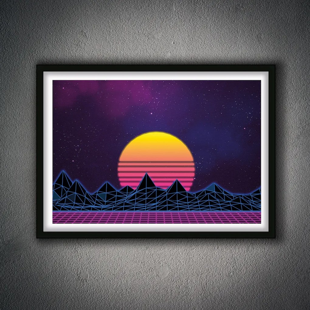 Πόστερ &amp; Κάδρο Synthwave GM024 30x40cm Εκτύπωση Πόστερ (χωρίς κάδρο)