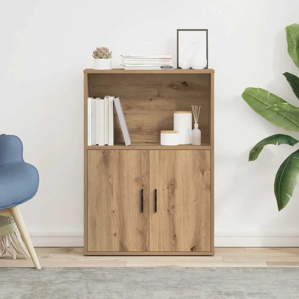 vidaXL Βιβλιοθήκη Αρτισιανή Δρυς 60x24x85 εκ. Επεξ. Ξύλο